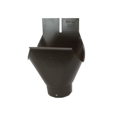 PREFA Rinnenstutzen 333x100mm braun