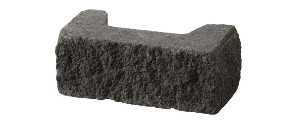 Pillar element Vermont 37.2x18.6x15cm basan anthracite. used. aged