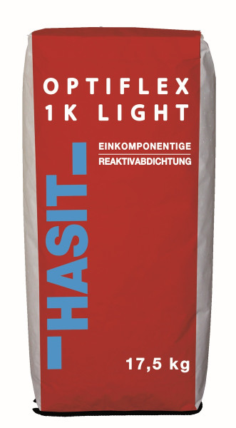 Hasit OPTIFLEX 1K LIGHT 17.5kg Sack Einkomponentige Reaktivabdichtung grau