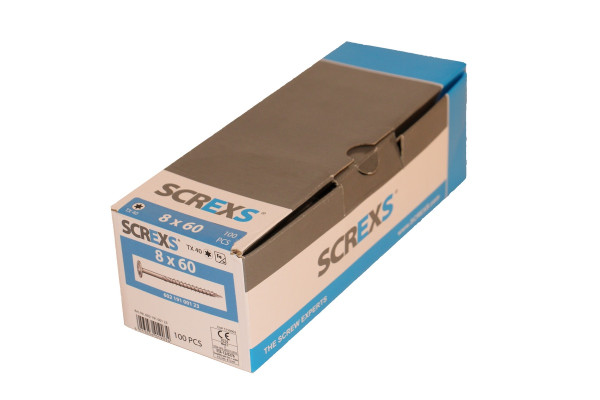 SWG Holzbauschraube Vz Tx 40 8.0x60 m. Tellerkopf - 100 Stück