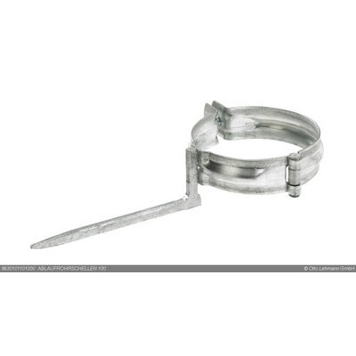 LEH VZ Ablaufrohrschelle DN100mm m. Stift 150mm z. Einschlagen