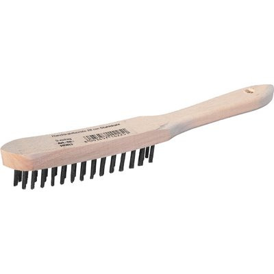 Triuso Handdrahtbürste Stahldraht 3-reihig 28cm
