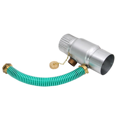 Zinc Madema rainwater collector Ø 80mm with hose connection