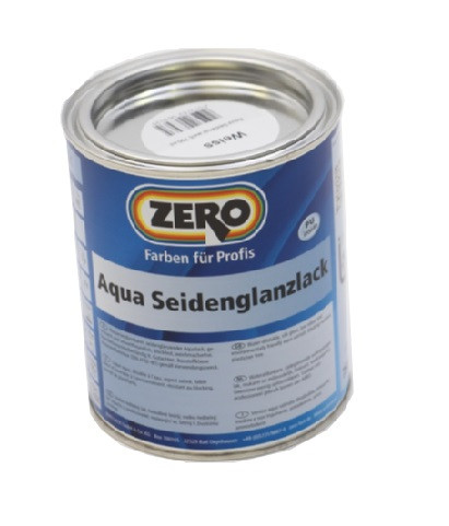 Zero Aqua Seidenglanzlack weiß 750ml - 824309010