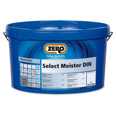Zero Select Meister DIN weiß 12,5l Innendispersionsfarbe
