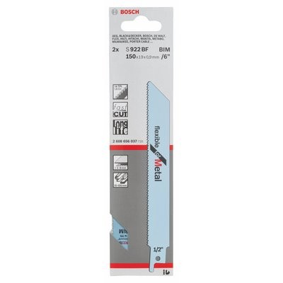 Bosch Säbelsägeblatt f. Metall S 922 BF BIM 2er-Pack