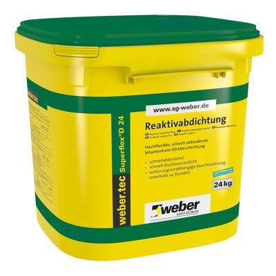 SGW weber.tec Superflex D 24 Reaktivabdichtung 24kg Kombigebinde