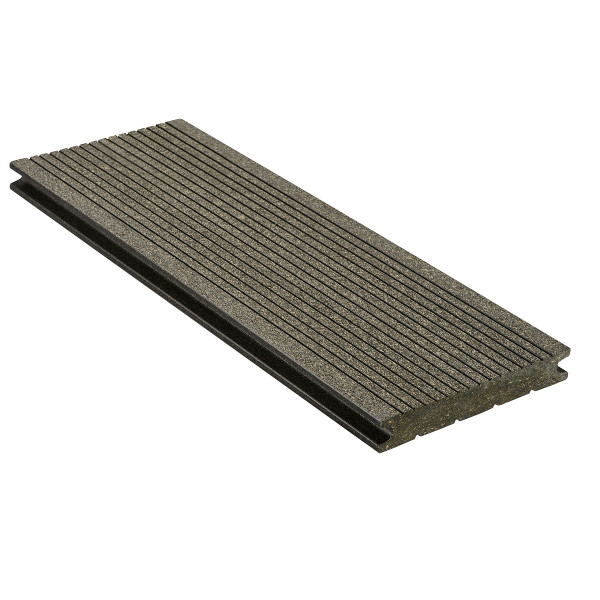 NIF WPC-Terrassendiele ""Die Kompakte"" 21x139x3000mm massiv anthrazit