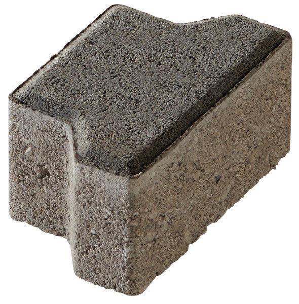 Pflaster Doppel-T Randstein 8cm anthrazit. betonglatt