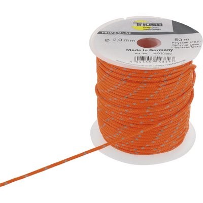 Triuso Reflektorleine floureszierend 2mm 50m Orange