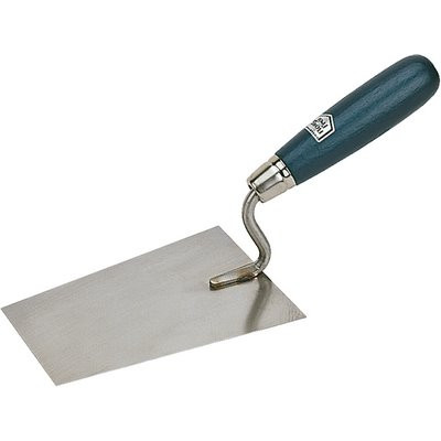 Triuso Maurer-u. Plastering trowel 180mm stainless steel with gooseneck