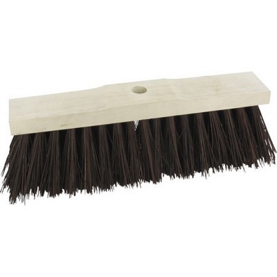 Triuso Straßenbesen 60cm mit Stiel 140cm braune Kokosborsten