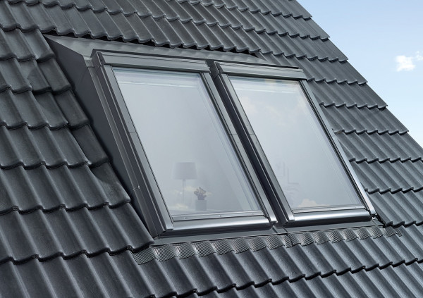 Velux Kombi-Aufkeilrahmen EAW PK06 6021E Ziegel hoch/Welle Alu