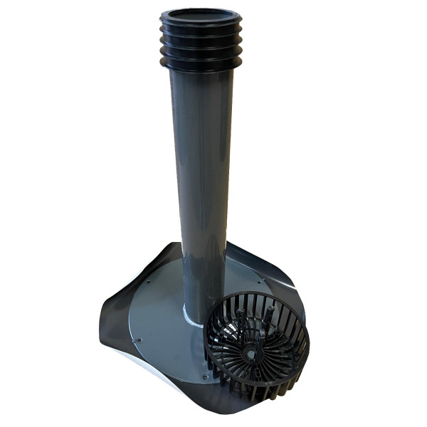 Fleck Flachdach Sanierungsablauf DN 90 Folie Bauder m. Kiesfang - 4520009009