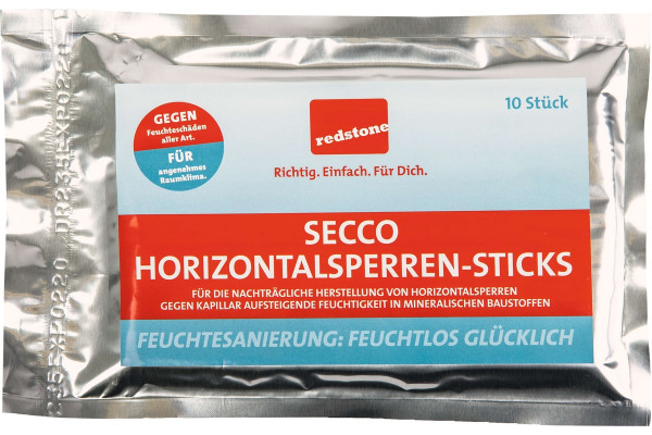 redstone Secco Horizontalsperren-Sticks 10 Stück pro Paket