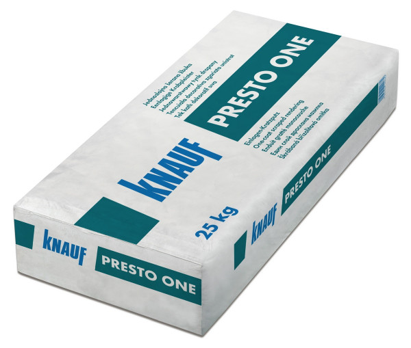 Knauf Presto One naturweiß 25kg Kratzputz einlagig
