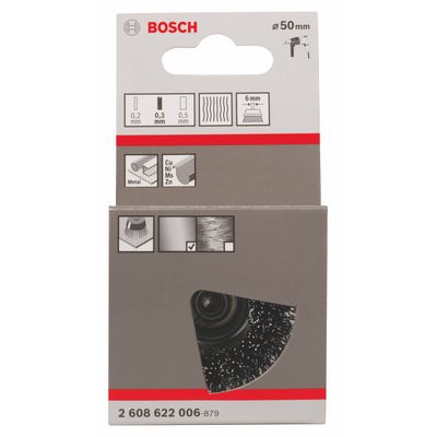 Bosch Topfbürste 0.3mm gewellter Draht Ø50mm