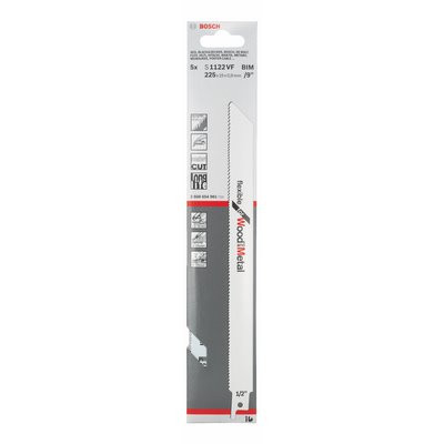 Bosch Säbelsägeblatt f. Holz u. Metall S 1122 VF BIM 5er-Pack