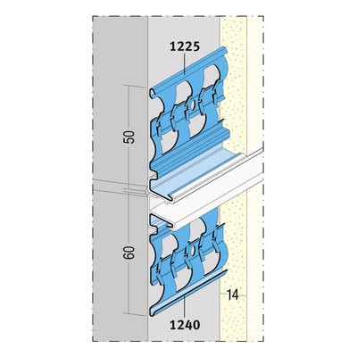 Maisch Sockelprofil Aussenputz 14mm 3.0m 01225 300,0 10