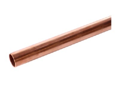 Kupfer Schneefangrohr Ziehart 33x2mm Länge 5.00m 1.74 kg/m