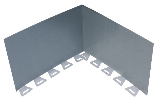 Mastertec MASTER Dichtblech Premium Ecke 90° mit Fuß Schenkellänge 25x25cm vollb.