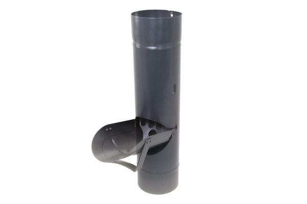 PREFA Regenwasserklappe 420mm D 100mm m. Laubfang anthrazit