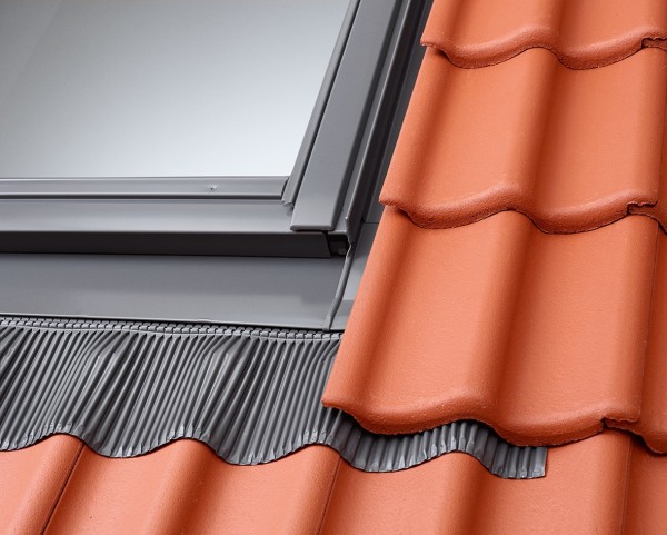 Velux Eindeckrahmen EDJ CK02 2000 Ziegel vertieft Aluu.BDX
