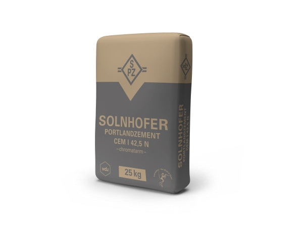 Solnhofer Portlandzement CEM I 42.5 N 25kg chromatarm Normalzement