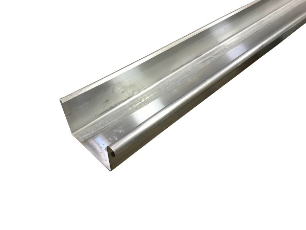 Rynna skrzynkowa cynkowa 40 0,8 mm, duża długość listwy 3,00 m