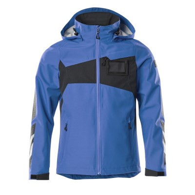 MASCOT® Hard Shell Jacke wasserdicht azurblau/schwarzblau Gr. 2XL