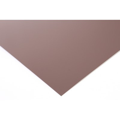 Alu Tafel Sepiabraun Schutzlack 0.8x1250x2500mm mit Folie