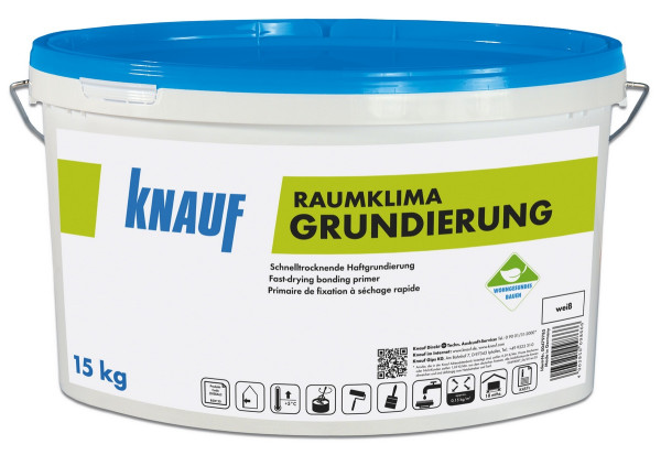 Knauf Raumklima Grundierung 15kg weiß Hochdiffusionsoffene Haftgrundierung