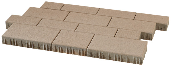 Pflaster Vios Läuferverband 8cm beige kugelgestrahlt