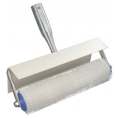 Triuso Entlüftungsrolle m. Spritzschutz Breite 250mm Ø 102mm Stachel 31mm