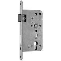 Ammon yellow-red mortise lock 65 bolt 20 faceplate BAD 72 8mm rd. ls Niro Class 3