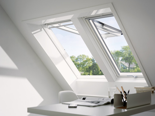 VELUX Klapp-Schwingfenster GPU CK06 0070 Polyurethan THERMO Alu 55x118