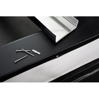 WOLFIN VBB composite sheet black 1.00x30.00m coil galvanized