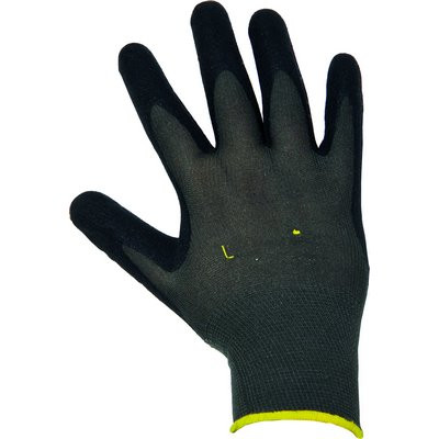 Nitrile protective glove Pluto 9 grey/black