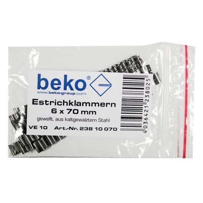 Beko Estrichklammer 6x70mm 10er-Beutel