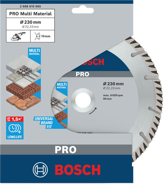 Bosch Diamanttrennscheibe Standard Universal - 230x22.23x2x10mm