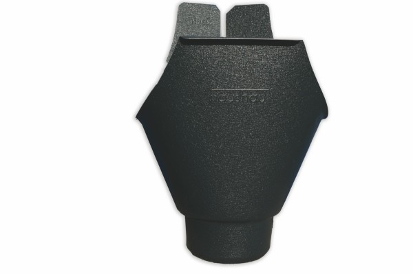 House skin aluminum gutter mounting socket 0.7mm 333/100mm anthracite pearls