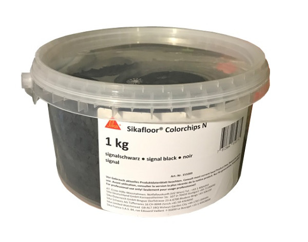 Sikafloor Colorchips N 3mm signalschwarz 1kg Gebinde