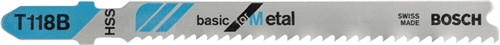 Bosch Stichsägeblatt T 118 B for Metal (5 Stück)