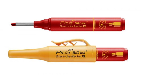 Pica Big-Ink Marker Smart-Use XL rot Permanent-Marker u. Tiefloch
