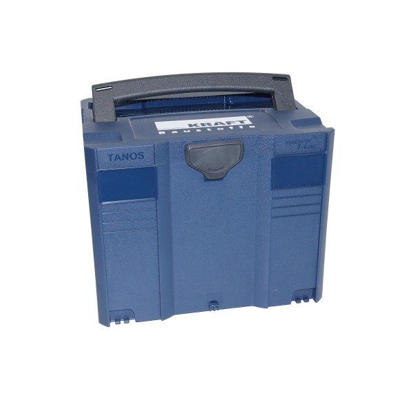 Tanos Systainer T-Loc IV lichtgrau KRAFT m. Deckeldruck saphirblau/anthrazit