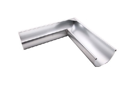 ZN gutter angle outside half-round 333/500 with small bead 90 degrees soldered