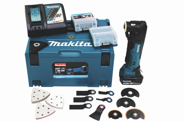 Makita Akku-Multifunktionswerkzeug 18V 5.0Ah Akku + Ladegerät - DTM51RT1J3