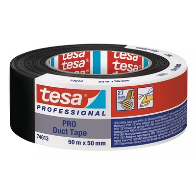 tesa® PRO Duct Tape Gewebeband 50mx50mm schwarz - 74613