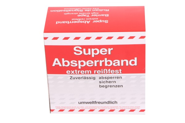 Taśma super barierowa Kelmaplast czerwono-biała szerokość 80mm długość 250m nie zawiera PCV