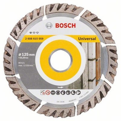 Bosch Diamanttrennscheibe Standard Universal - 125x22.23x2x10mm